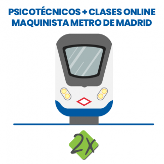 Curso psicotécnicos y clases online Maquinista Tracción Eléctrica Metro Madrid